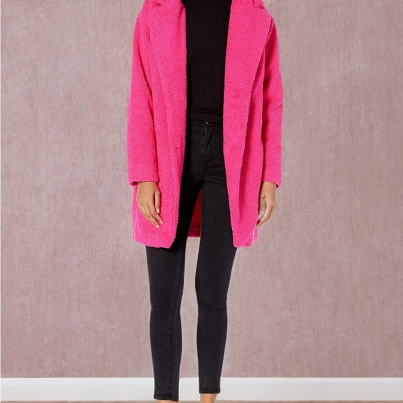 NWT Daily Ritual Women's Teddy Bear Fleece Oversized-Fit Lapel Jacket - Picture 7 of 7